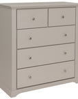 Hugo - Taupe 5 Drawer Chest Of Drawers