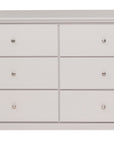 Hugo - Taupe 6 Drawer Dresser Chest