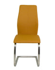 Imro - Yellow Faux Leather Dining Chair