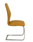 Imro - Yellow Faux Leather Dining Chair