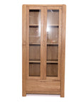 Jersey - Oak Display Cabinet