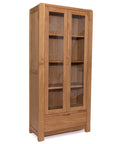 Jersey - Oak Display Cabinet