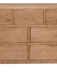 Jersey - Oak 7 Drawer Dresser Chest