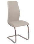 Jason Taupe Faux Leather Dining Chair