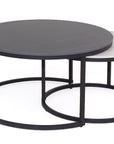 Keelin - Black And White Pura Stone Set Of 2 Coffee Table
