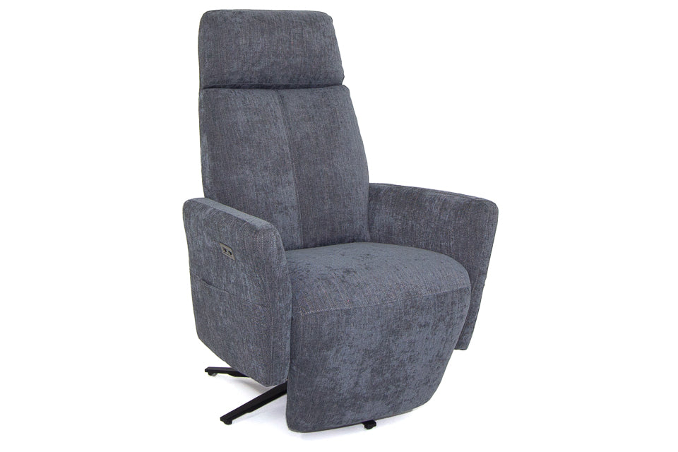 Kiano  - Fabric Battery Operated Tv Recliner Chair With Swival Operation
