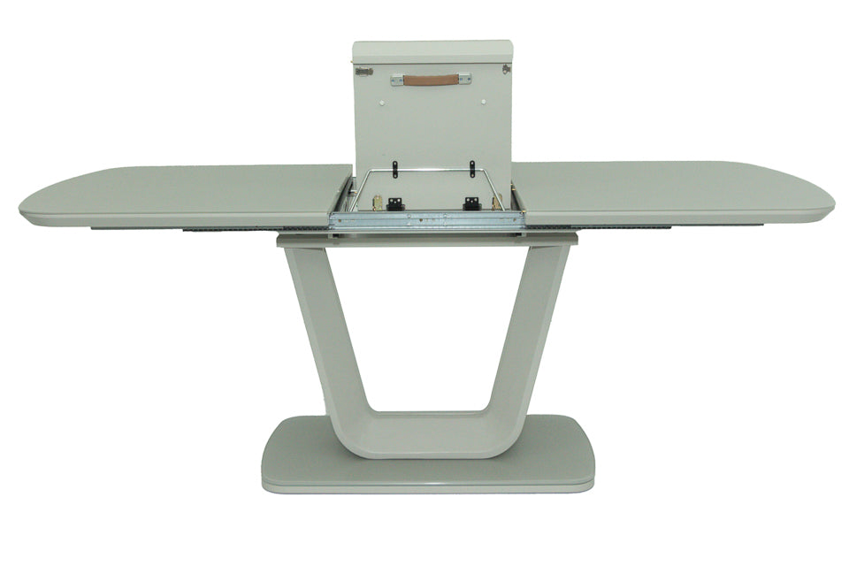 Kilkee - Glass And Wood Extension Dining Table 160-200Cm