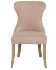 Levi - Cream Fabric And Wood Dining Chair