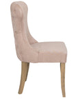 Levi - Cream Fabric And Wood Dining Chair