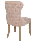 Levi - Cream Fabric And Wood Dining Chair