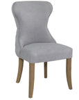 Levi - Grey Fabric And Wood Dining Chair