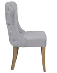 Levi - Grey Fabric And Wood Dining Chair