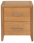 Lola - Oak 3 Drawer Bedside Locker