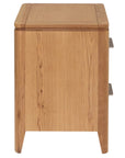 Lola - Oak 3 Drawer Bedside Locker
