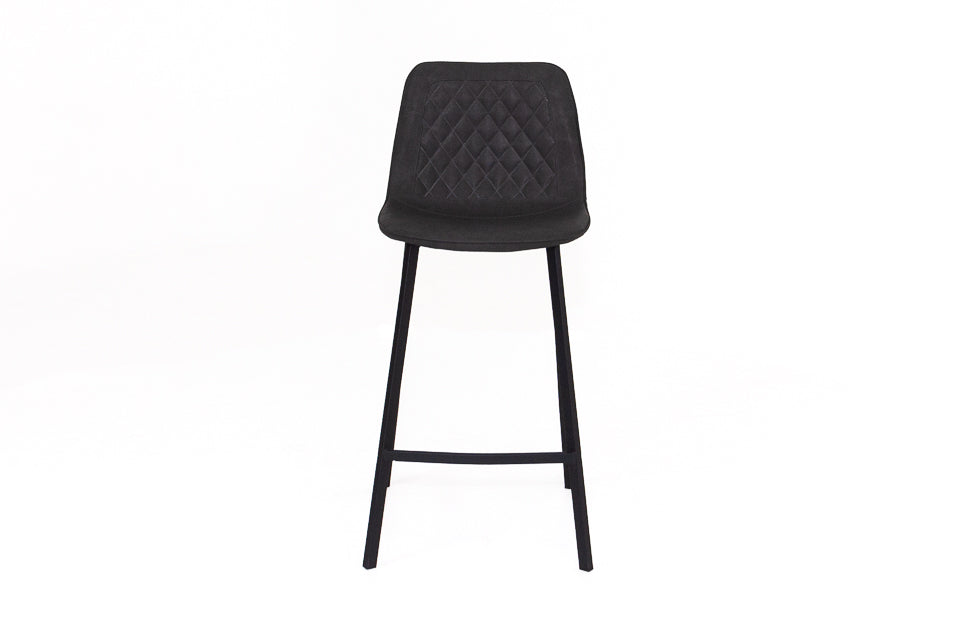 Lucan - Grey Faux Leather Bar Stool