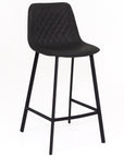 Lucan - Grey Faux Leather Bar Stool