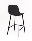 Lucan - Grey Faux Leather Bar Stool
