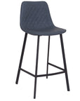 Lucan - Blue Faux Leather Bar Stool