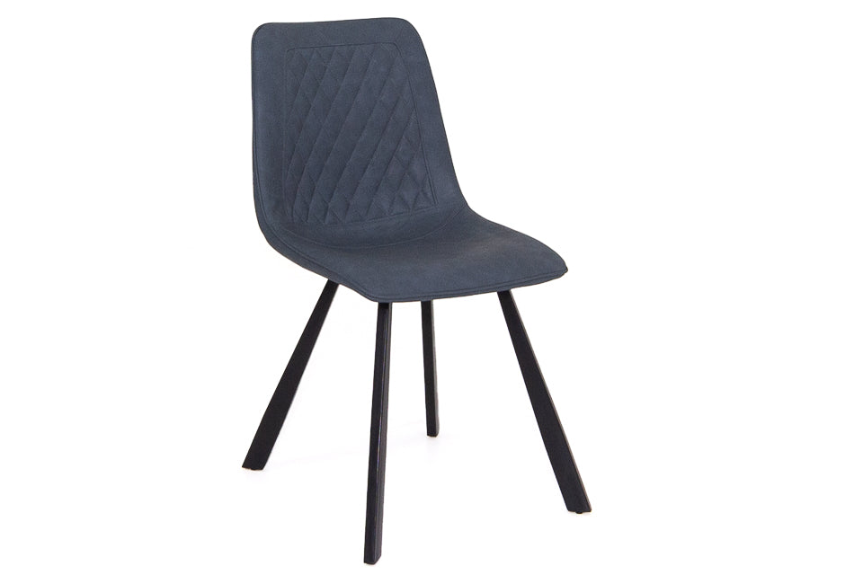 Lucan - Blue Faux Leather Dining Chair