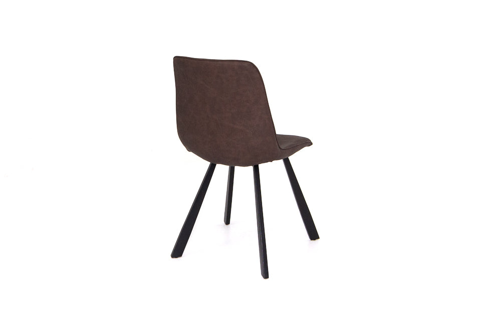 Lucan - Brown Faux Leather Dining Chair