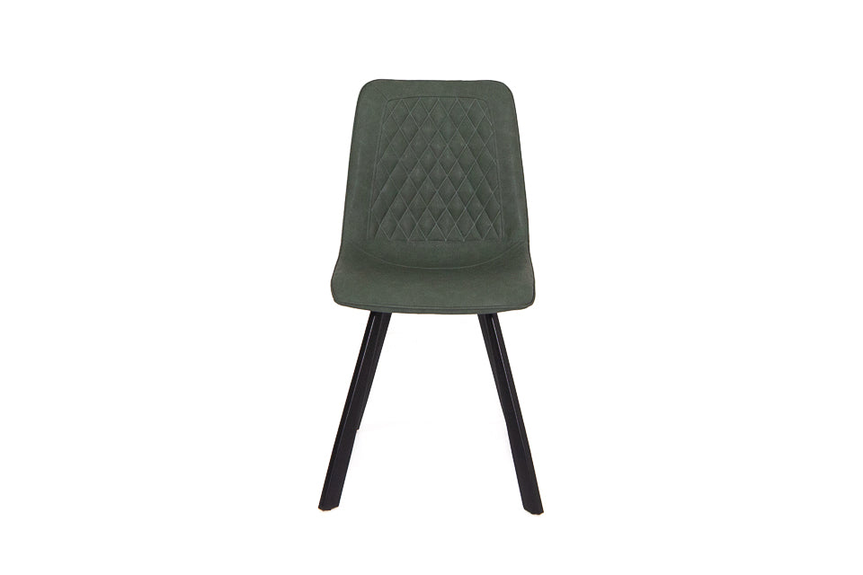 Lucan - Green Faux Leather Dining Chair
