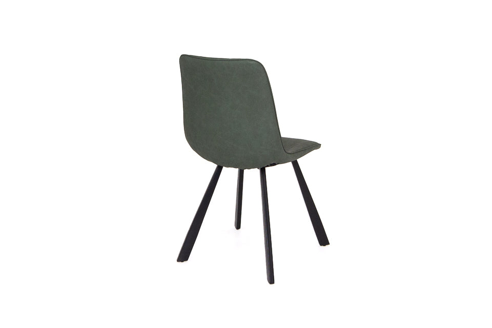 Lucan - Green Faux Leather Dining Chair