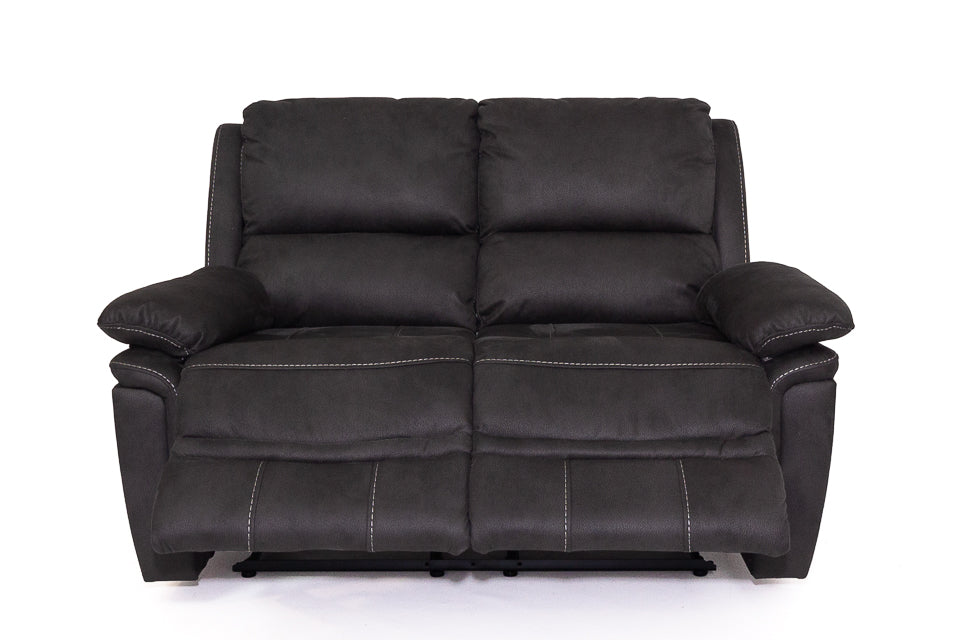 Marco - Grey Fabric 2 Seater Recliner Sofa