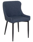 Martos - Blue Faux Leather Dining Chair