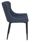 Martos - Blue Faux Leather Dining Chair