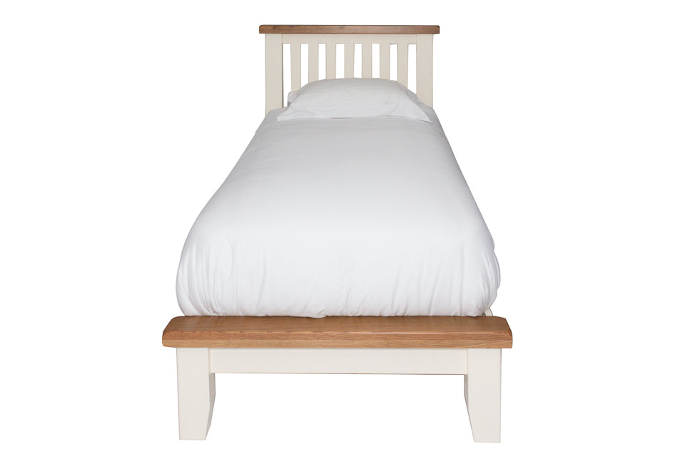 Milena - Cream And Oak 3Ft Single Bed Frame