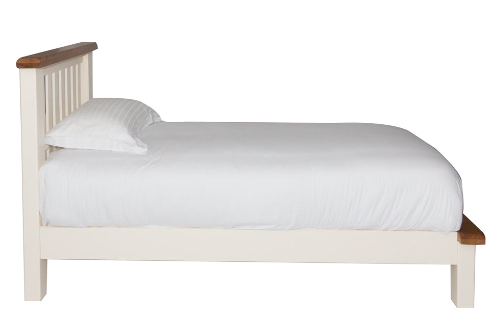 Milena - Cream And Oak 3Ft Single Bed Frame