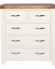 Milena - Cream And Oak 2 0Ver 3 Drawer Tall Chest