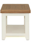 Milena - Cream And Oak Lamp Table