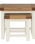 Milena - Cream And Oak Nests Of Tables