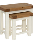 Milena - Cream And Oak Nests Of Tables