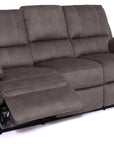 Milan - Grey Fabric 3 Seater Recliner Sofa