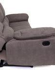 Milan - Grey Fabric 3 Seater Recliner Sofa