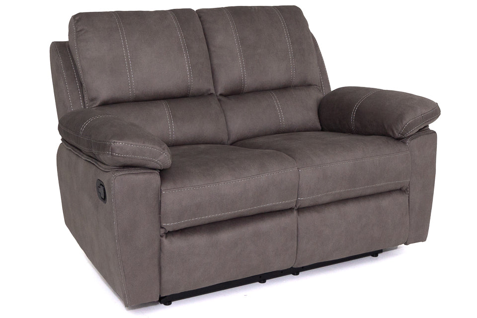 Milan - Grey Fabric 2 Seater Recliner Sofa