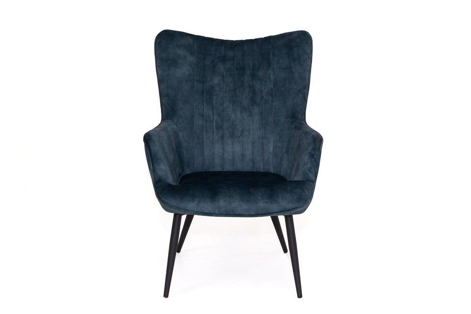 Molly - Teal Fabric Accent Armchair
