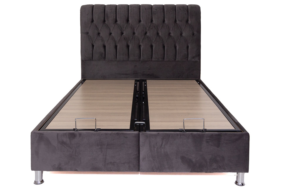 Morton - Grey 4Ft Small Double Bed Frame