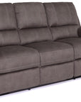 Milan Grey Fabric 3 Seater Recliner