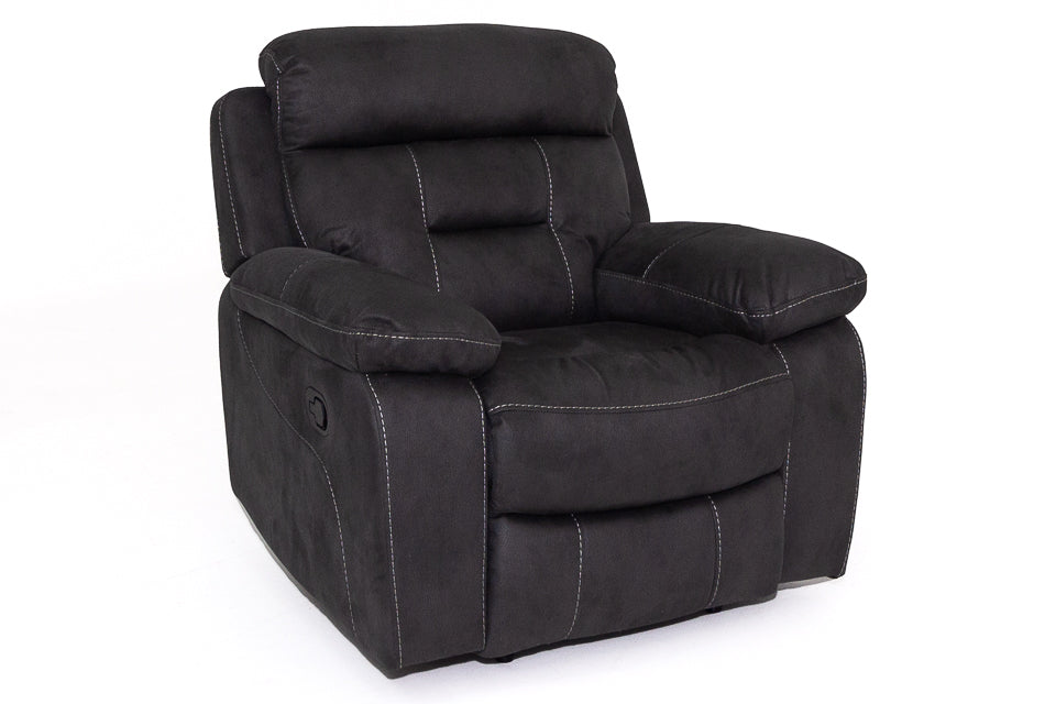 Nevis - Grey Fabric Recliner Chairs