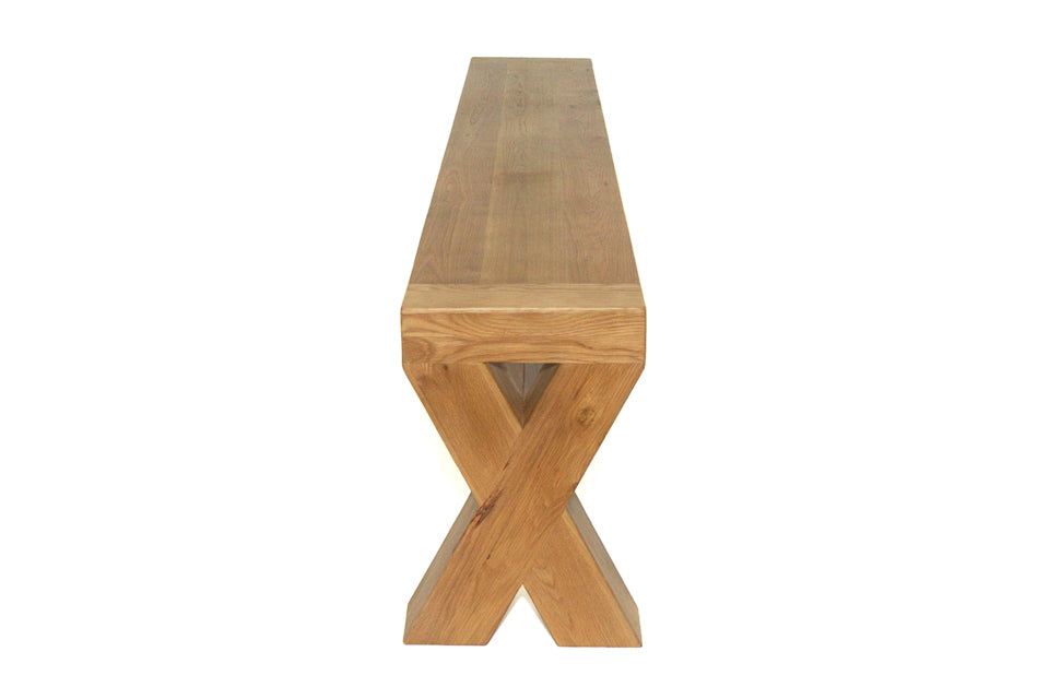 New Haven Oak Bench Craughwell Furniture & Carpets Ltd