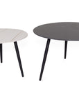 Nixon - Black And White Pura Stone Set Of 2 Coffee Table