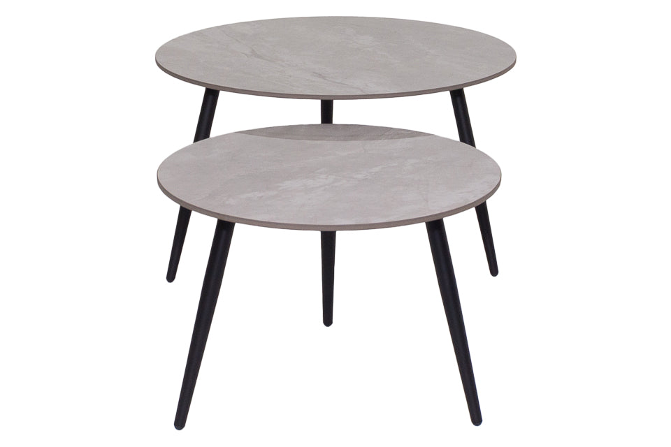 Nixon - Grey Pura Stone Set Of 2 Coffee Table