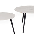 Nixon - White Pura Stone Set Of 2 Coffee Table