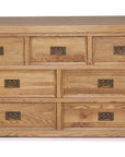 Odeon - Oak 7 Drawer Dresser Chest