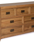 Odeon - Oak 7 Drawer Dresser Chest