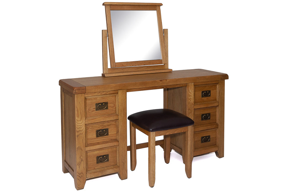 Odeon - Oak Dressing Table And Stool