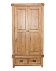 Odeon - Oak 2 Door Wardrobe With Drawers